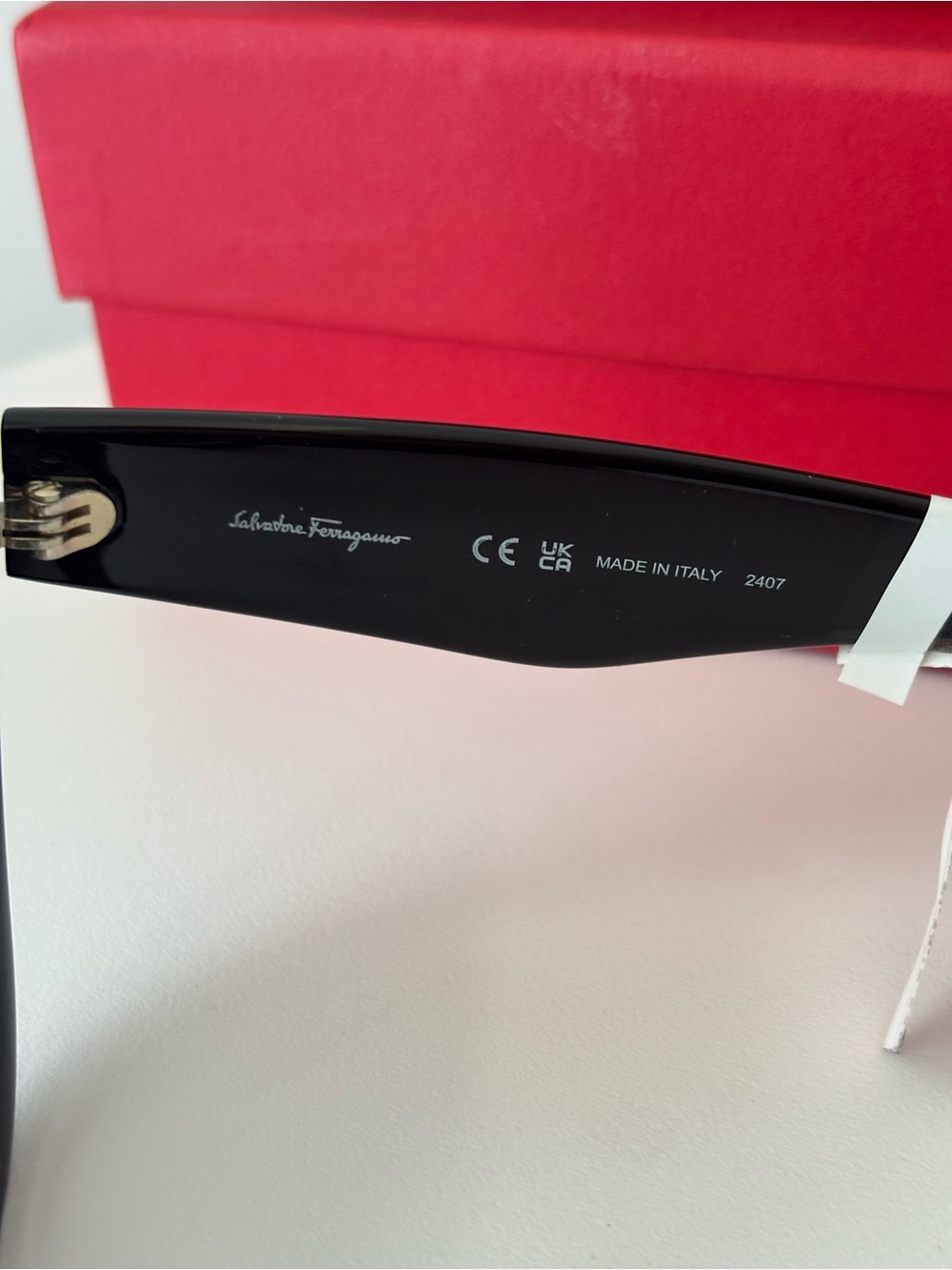 NWT Salvatore Ferragamo Black Cat-Eye Sunglasses - Picture 5 of 6